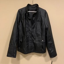 Celebrity Pink Juniors' Faux-leather Jacket Size Xxl True Black Nwt