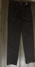 Versace Jeans Couture Unisex Black Dress Pants Size 32/46 *Tailored To 44 Long**