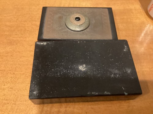Covered black box Etched Brass Fish Decorated Covered Box - Picture 5 of 6