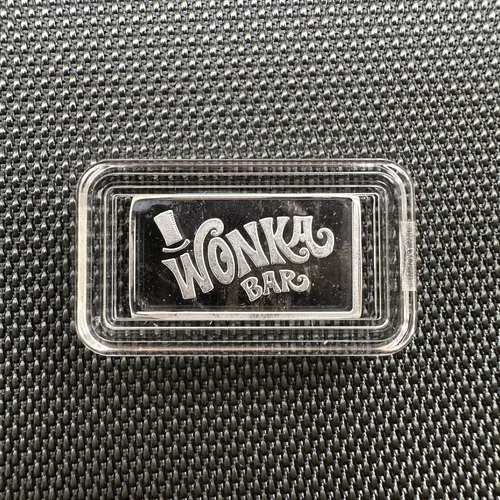 "WONKA"  2 Gram Silver Bar - 999 Silver Bullion Bar In Capsule (Wonka Classic)