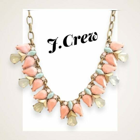 J.CREW EUC CRYSTALS STATEMENT NECKLACE - image 1