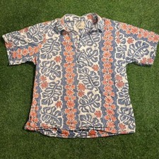Vintage Hawaiian tropical full buttoned up dress shirt