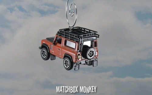 Land Rover Defender 90 Adventure Phoenix Orange Christmas Ornament 1/76 Wagon - Picture 6 of 8