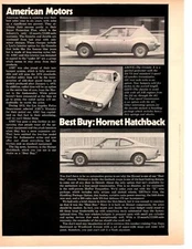 1973 AMC HORNET / GREMLIN / JAVELIN ~ ORIGINAL NEW CAR PREVIEW ARTICLE / AD