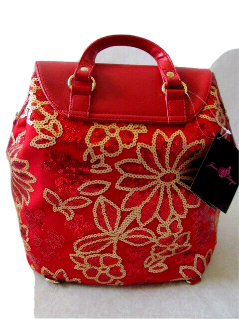 NWT! Joan Boyce sequined backpack bag with detachable & adjustable straps 6524169817fb4b4fd85d5150.jpg main image 2