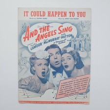 It Could Happen To You And The Angels Sing Vintage Sheet Music 1944 Betty Hutton