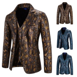 snakeskin suit jacket