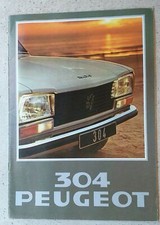 Peugeot  304 Car sales marketing Brochure 1978 PreLoved Used
