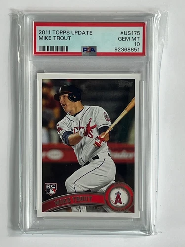 2011 Topps Update Series - Mike Trout #US175 (RC). PSA 10