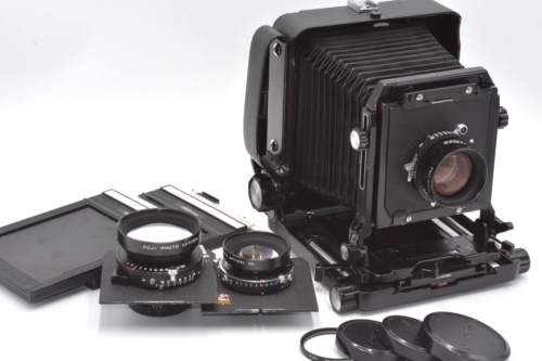 [PRESQUE COMME NEUF +] TOYO FIELD 45A 4x5 appareil photo Fujinon avec 125 150 210 mm f5,6 du JAPON - Photo 1/10