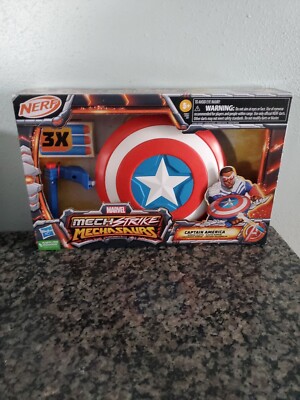 Marvel Mech Strike Mechasaur Captain America Redwing Toy Blaster