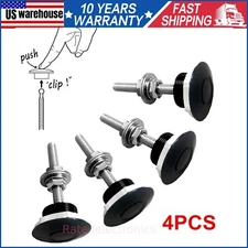 4PCS Aluminum Bumper Quick Release Fasteners Kit For Car Trunk Fender Hatch Lid