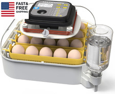 20 Egg Incubator with Humidity Display, Egg Candler, Automatic Egg Turner, for H
