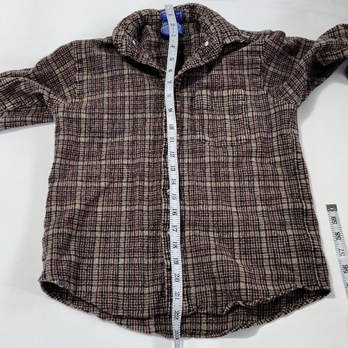Pendleton Shirt Mens Virgin Wool Small Tagged Large *Shrunk* See Photos - Picture 4 of 7
