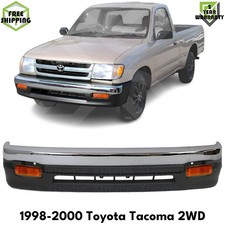 Bumper Chrome Valance Signal Lights Kit For 1998-2000 Toyota Tacoma 2wd