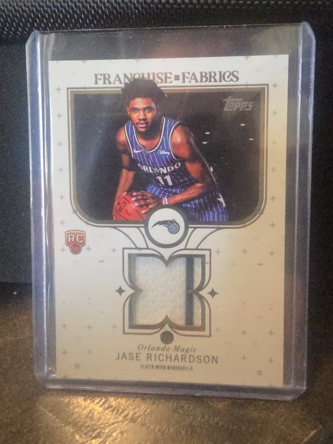 2025-26 Topps - Franchise Fabrics Jase Richardson Rookie #FF-JR (MEM, RC)