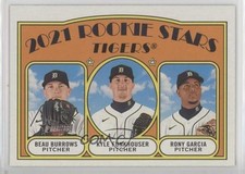 2021 Topps Heritage Rookie Stars Beau Burrows Rony Garcia Kyle Funkhouser 0e3