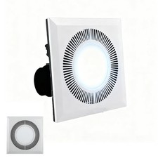 Pak2iaa Bathroom Extractor Fan with Light 300x300mm Size Ceiling/Wall Mounted
