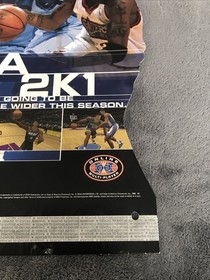 Sega Dreamcast NBA 2k1 Standee Display Promo Allen Inversion NBA Basketball 2000
