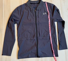 TLF Element  black collarless full zip athletic jacket size M men's