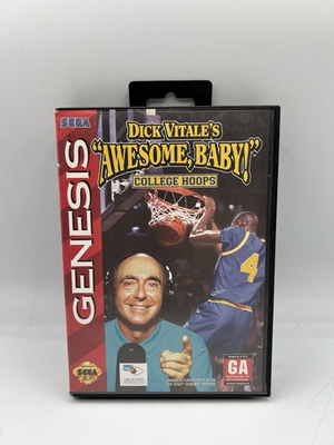 #ad Dick Vitales Awesome Baby College Hoops Sega Genesis Complete CIB $19.98