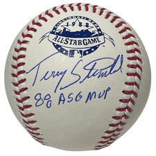Terry Steinbach Signed 1988 All Star Game Baseball w/ 88 ASG MVP Beckett BAS COA