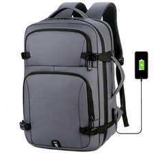 Men Laptop Backpack Waterproof Large Rucksack Travel School Bag with USB