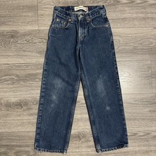 Vintage Levis 550 Relaxed Fit Slim Jeans Blue Denim High Rise Kids Size 9 22x23