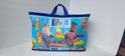 150pc MEGA BLOKS First Builders Toddler Blocks Toys Set, Deluxe Building Bag
