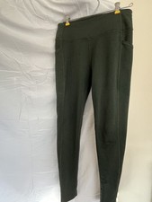 Women  s Woolx McKenna Pocket Merino Wool Blend Leggings Forest Green S