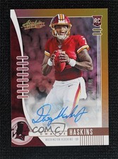2019 Absolute Rookie Gold Spectrum Signatures 7/10 Dwayne Haskins #116 Auto 9su