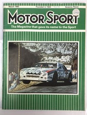 Motor Sport March 1983 Magazine Vintage In Good Condition