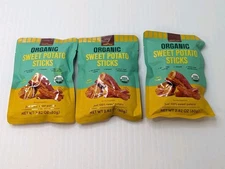 3 Packs The Snak Yard 2.82 oz USDA Organic Just 100% SWEET POTATO STICKS 8/2026