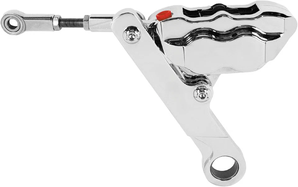 Kit de pinza de freno delantera Hawg Halters Inc 4 pistones - Cromo motocicleta FKHSCC100 Foto 3 de 4