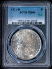 1921-D VAM-1J Morgan Silver Dollar PCGS MS64 90% Silver --Final Year Morgan