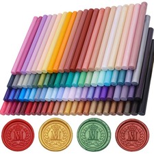 100 Pcs Sealing Wax Sticks for Wax Seal Stamp, Assorted Color SealingWax Glue...