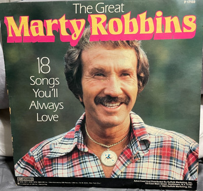 MARTY ROBBINS - 18 Songs You'll Always Love - Vinyl LP Country  G+/G+