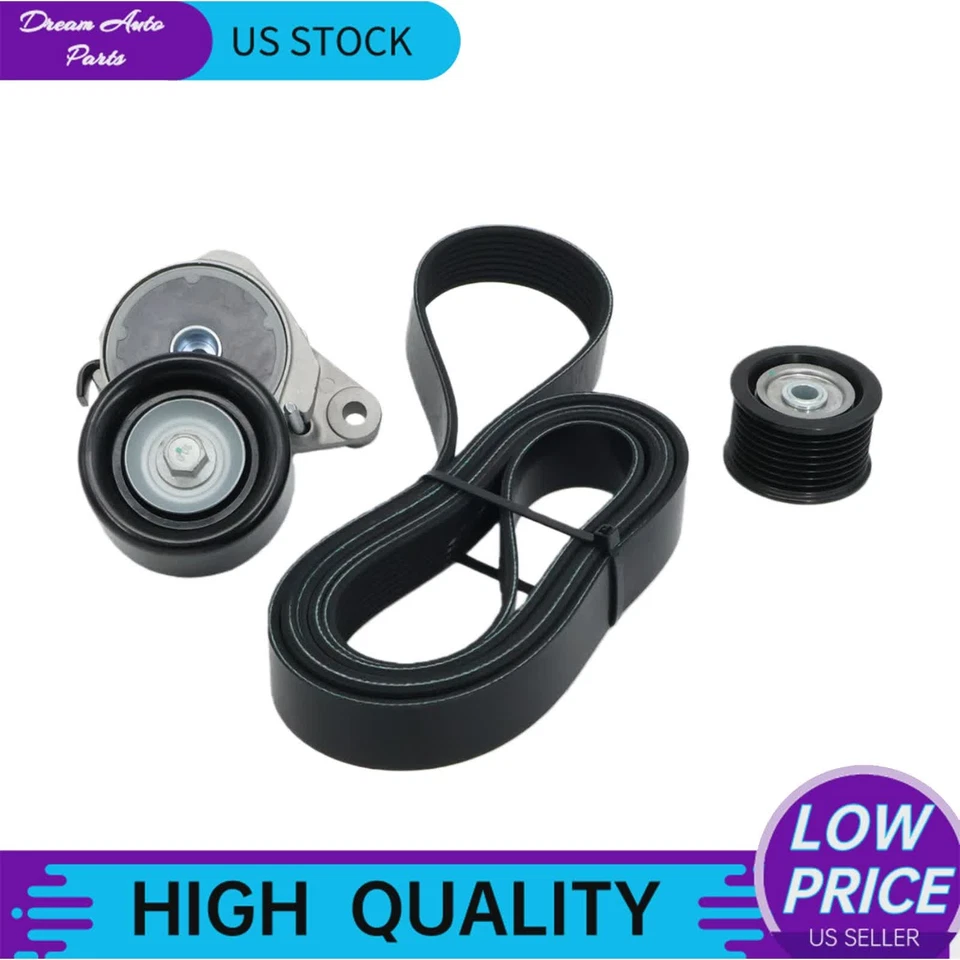 High-Quality Tensioner + Serpentine Belt For 2010-23 Lexus GX460 / 2008-21 LX570 - Image 2 of 4
