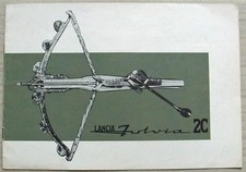 LANCIA FULVIA 2C 4 Door Saloon Car Sales Brochure Oct 1964 #n.147.10.64