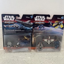 Star Wars Lot of 2 - Micromachines 3 Piece Set Disney/Hasbro