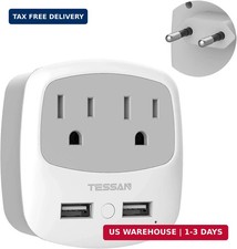 European Travel Plug Adapter Converter, TESSAN International Power Plug Converte