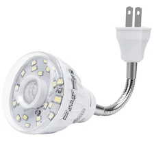 Plug in Motion Sensor Night Light Indoor, PIR Infrared Motion-Activated LED N...