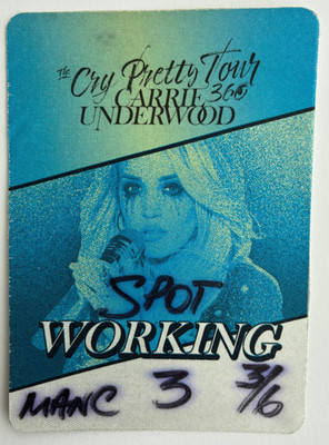 Carrie Underwood Cry Pretty Tour 360 Spotlight Pass Manchester 03/07/19