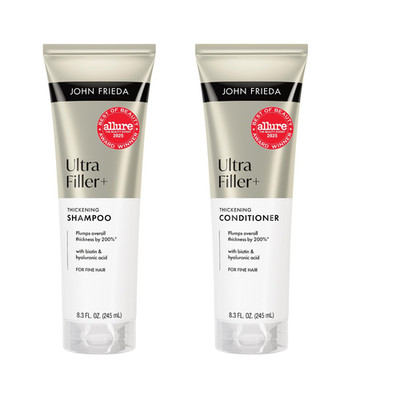 John Frieda ULTRAfiller+ Thickening Shampoo and 8.3 Fl Oz (Pack of 2), White