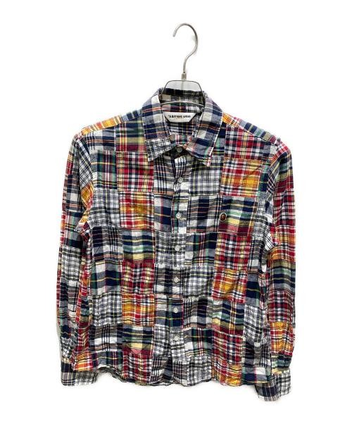 A BATHING APE                    patchwork check … - image 1