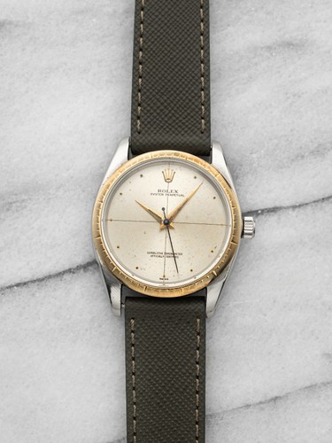 Vintage 1960 Rolex Zephyr Oyster Perpetual 1008 TT Crosshair D...