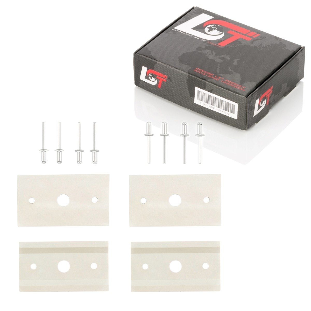 4x Rail System Underlay Flexboard Blind Rivets for MERCEDES Vito W639