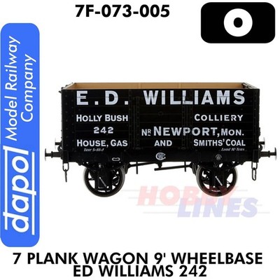 7 Plankenwagen 9' Radstand ED WILLIAMS 242 Spur 1:43 O Dapol 7F-073-005