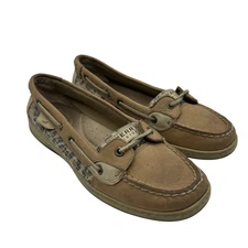 Sperry Top-Sider Shoes Womens Size 9.5M Boat Leather Sequins Slip-On Loafers