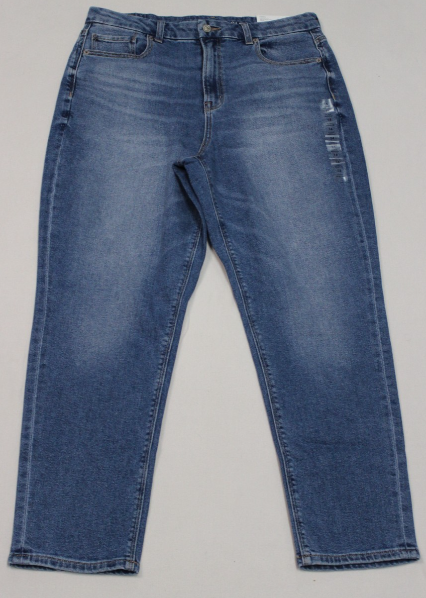 NWT American Eagle Women's Curvy Mom Jean Size 14 Blue Regular Stretch 4686